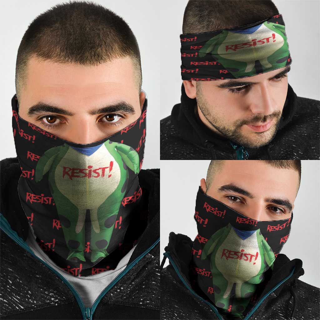 Resist Portland Frog Neck Gaiter Funny Political Costume - Wonder Print Shop