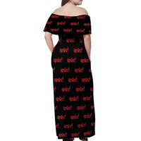 Resist Portland Frog Off Shoulder Maxi Dress Funny Political Costume - Wonder Print Shop