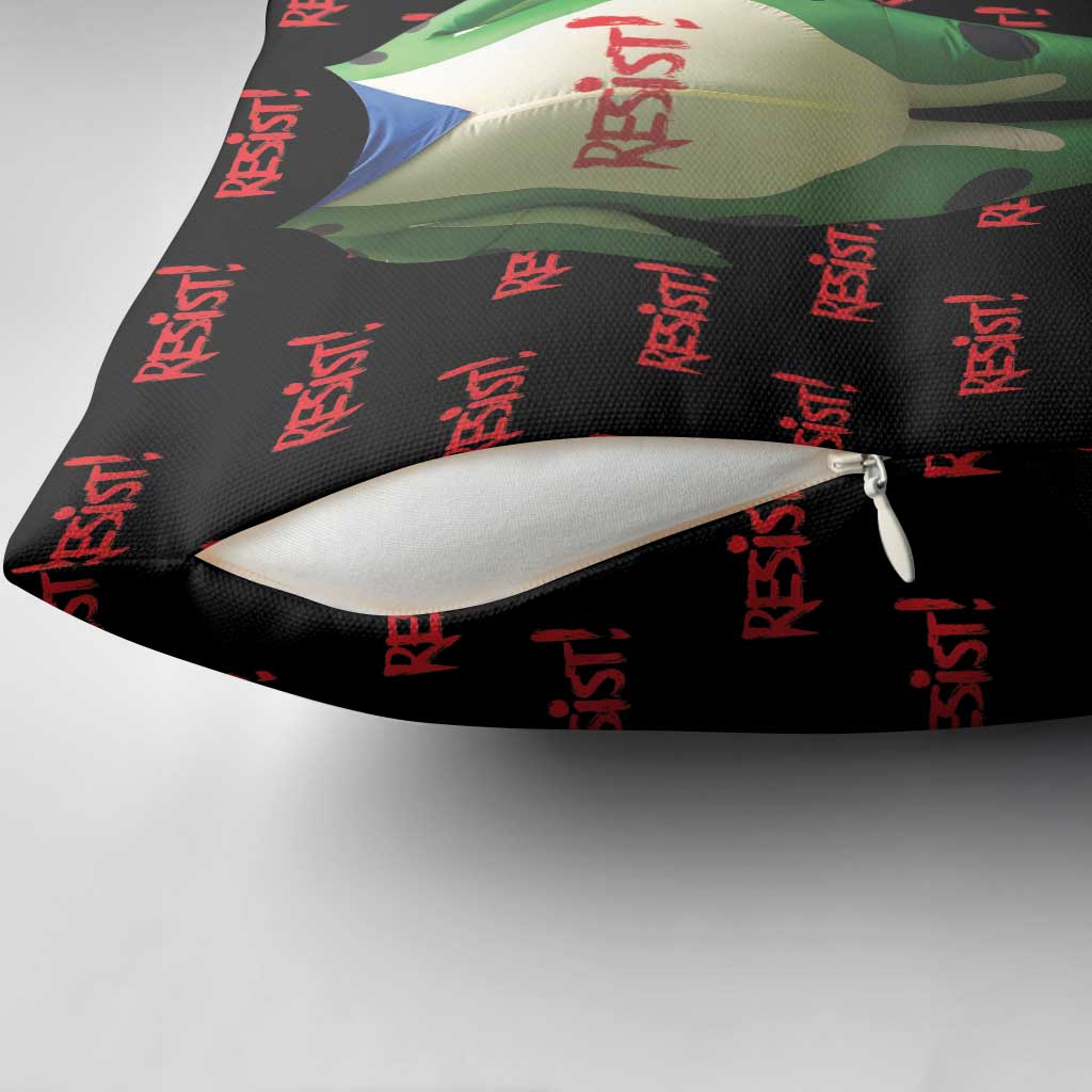 Resist Portland Frog Pillow Cover Funny Political Costume - Wonder Print Shop