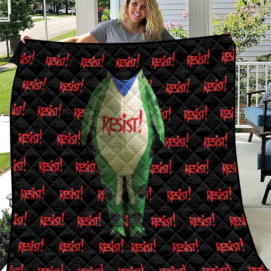Resist Portland Frog Quilt Funny Political Costume - Wonder Print Shop