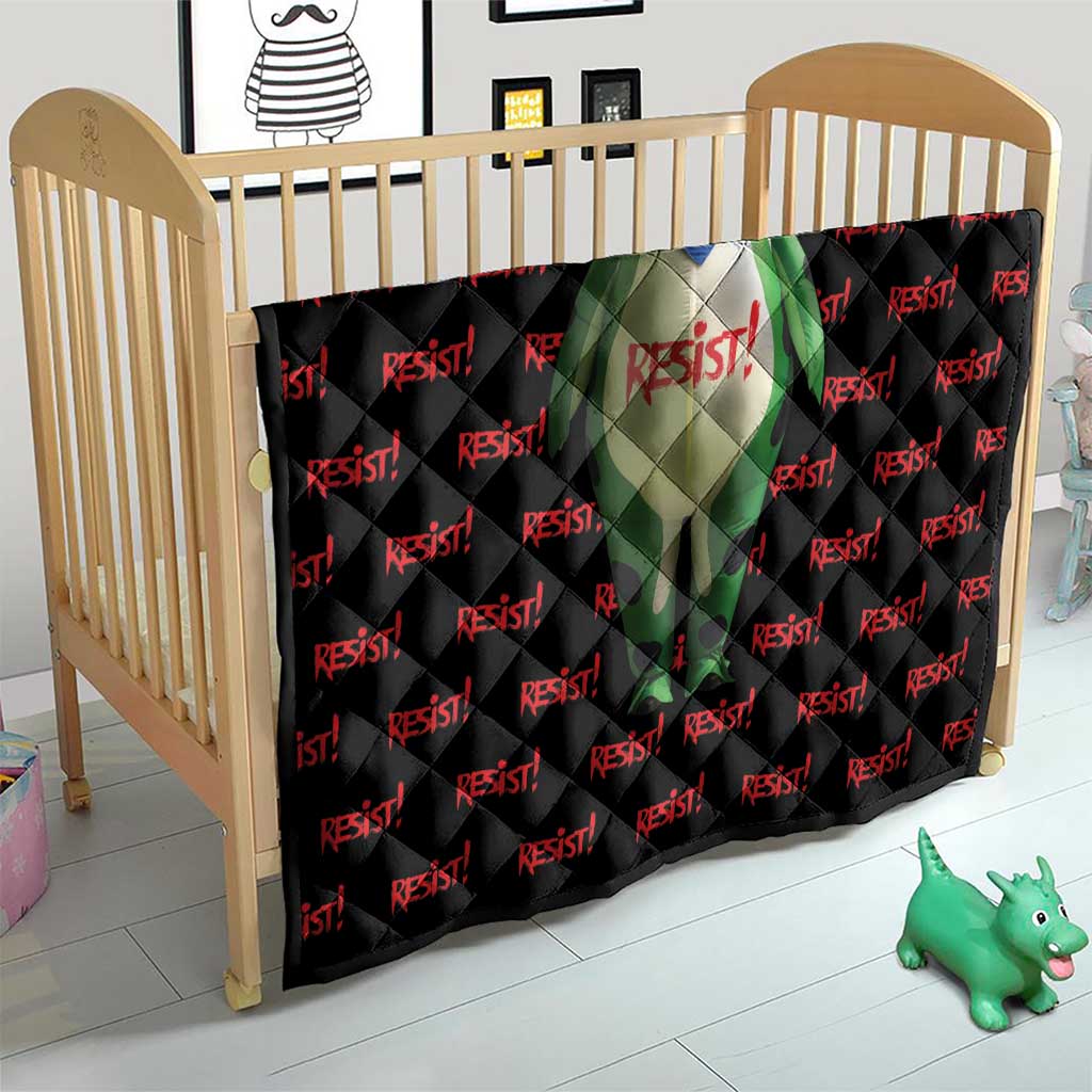 Resist Portland Frog Quilt Funny Political Costume - Wonder Print Shop