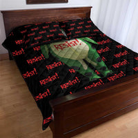 Resist Portland Frog Quilt Bed Set Funny Political Costume - Wonder Print Shop