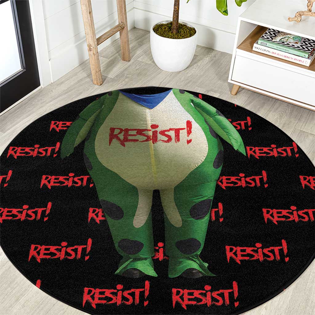 Resist Portland Frog Round Carpet Funny Political Costume - Wonder Print Shop
