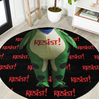 Resist Portland Frog Round Carpet Funny Political Costume - Wonder Print Shop