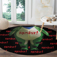 Resist Portland Frog Round Carpet Funny Political Costume - Wonder Print Shop