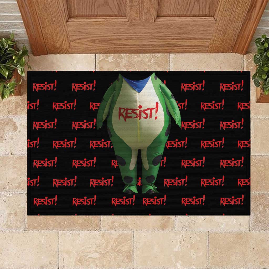 Resist Portland Frog Rubber Doormat Funny Political Costume - Wonder Print Shop