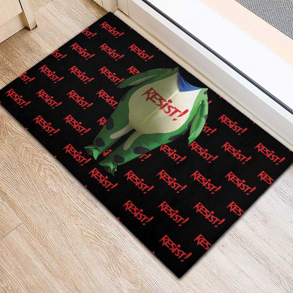 Resist Portland Frog Rubber Doormat Funny Political Costume - Wonder Print Shop