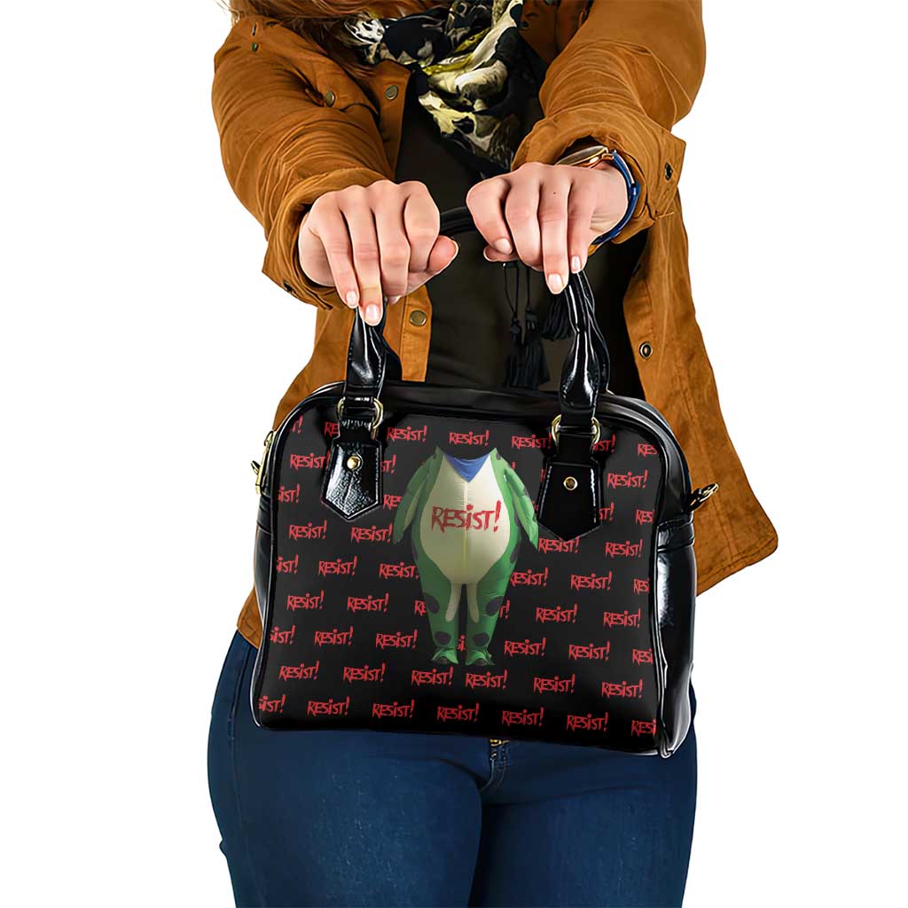 Resist Portland Frog Shoulder Handbag Funny Political Costume - Wonder Print Shop