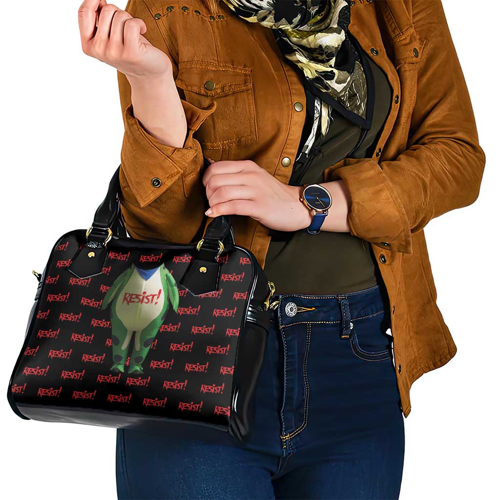 Resist Portland Frog Shoulder Handbag Funny Political Costume - Wonder Print Shop