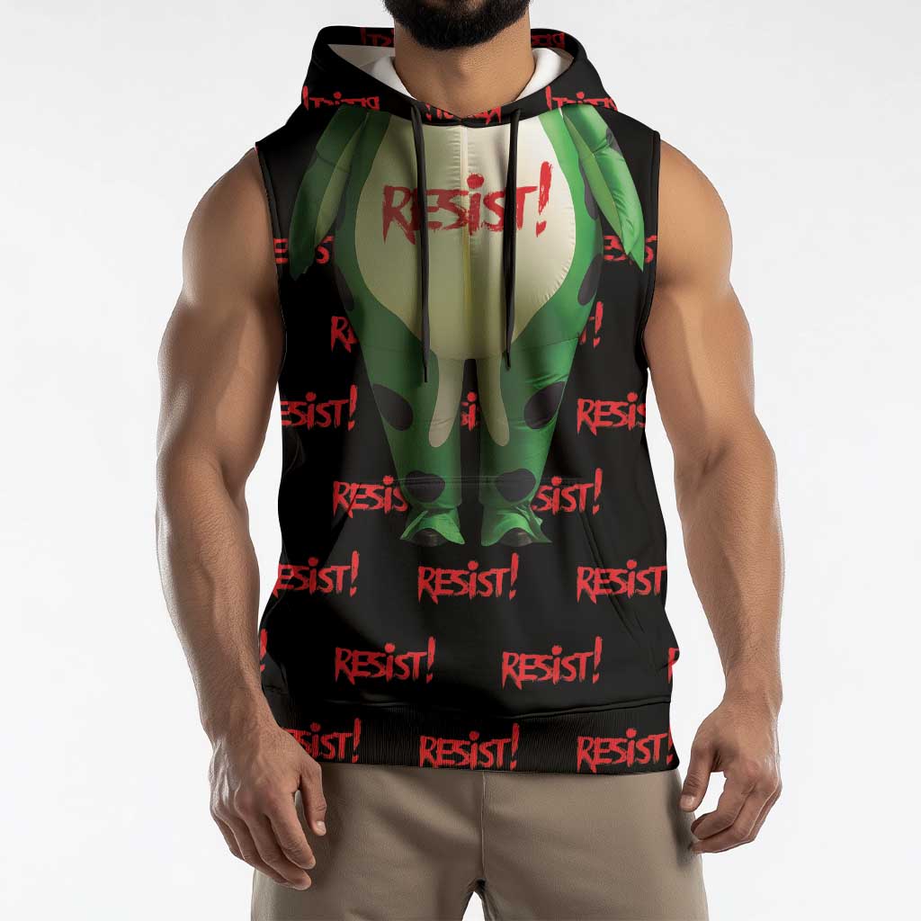 Resist Portland Frog Sleeveless Hoodie Funny Political Costume - Wonder Print Shop