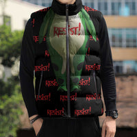 Resist Portland Frog Sleeveless Puffer Jacket Funny Political Costume - Wonder Print Shop