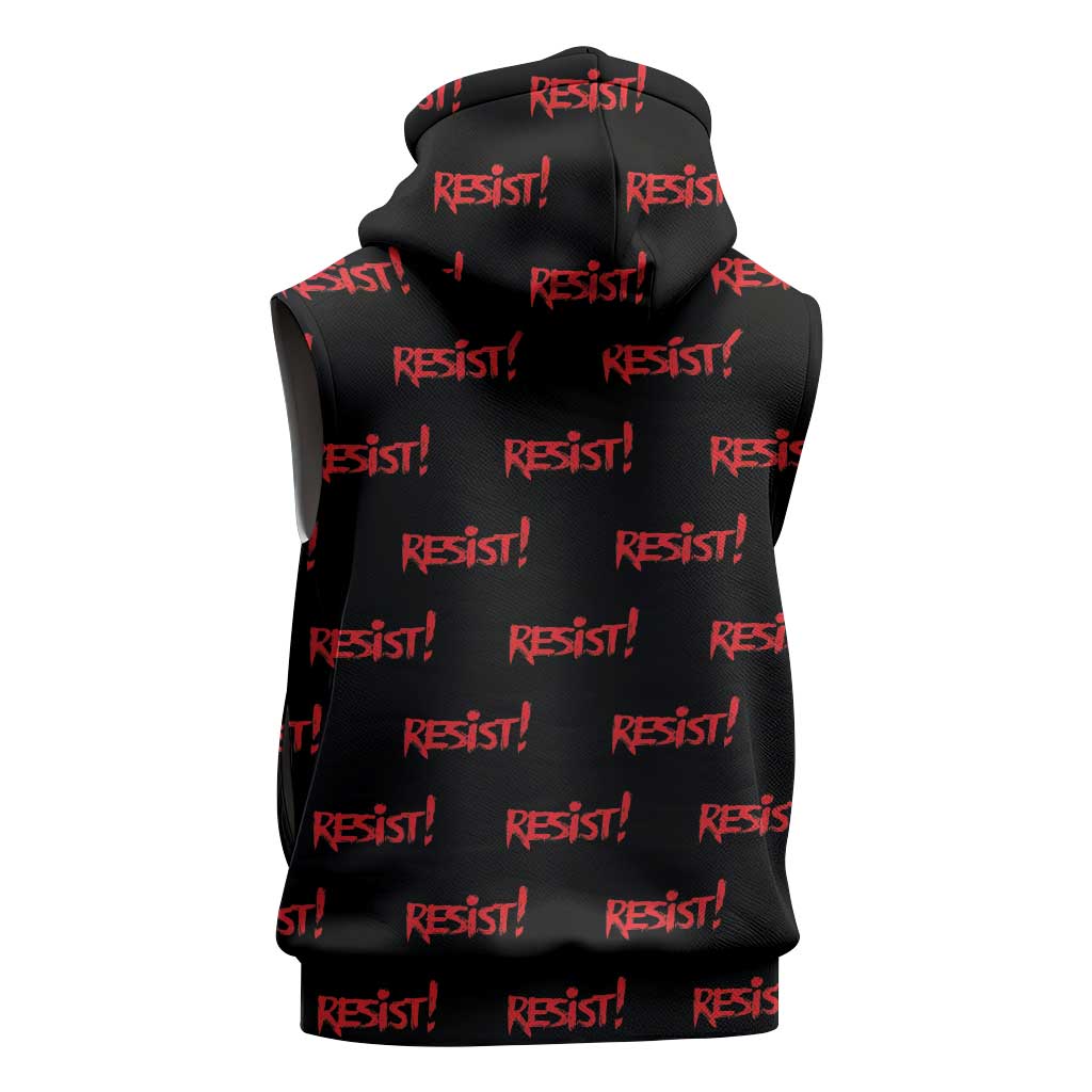Resist Portland Frog Sleeveless Zip Hoodie Funny Political Costume - Wonder Print Shop