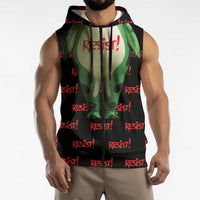 Resist Portland Frog Sleeveless Zip Hoodie Funny Political Costume - Wonder Print Shop