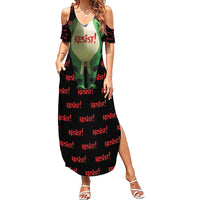 Resist Portland Frog Summer Maxi Dress Funny Political Costume - Wonder Print Shop