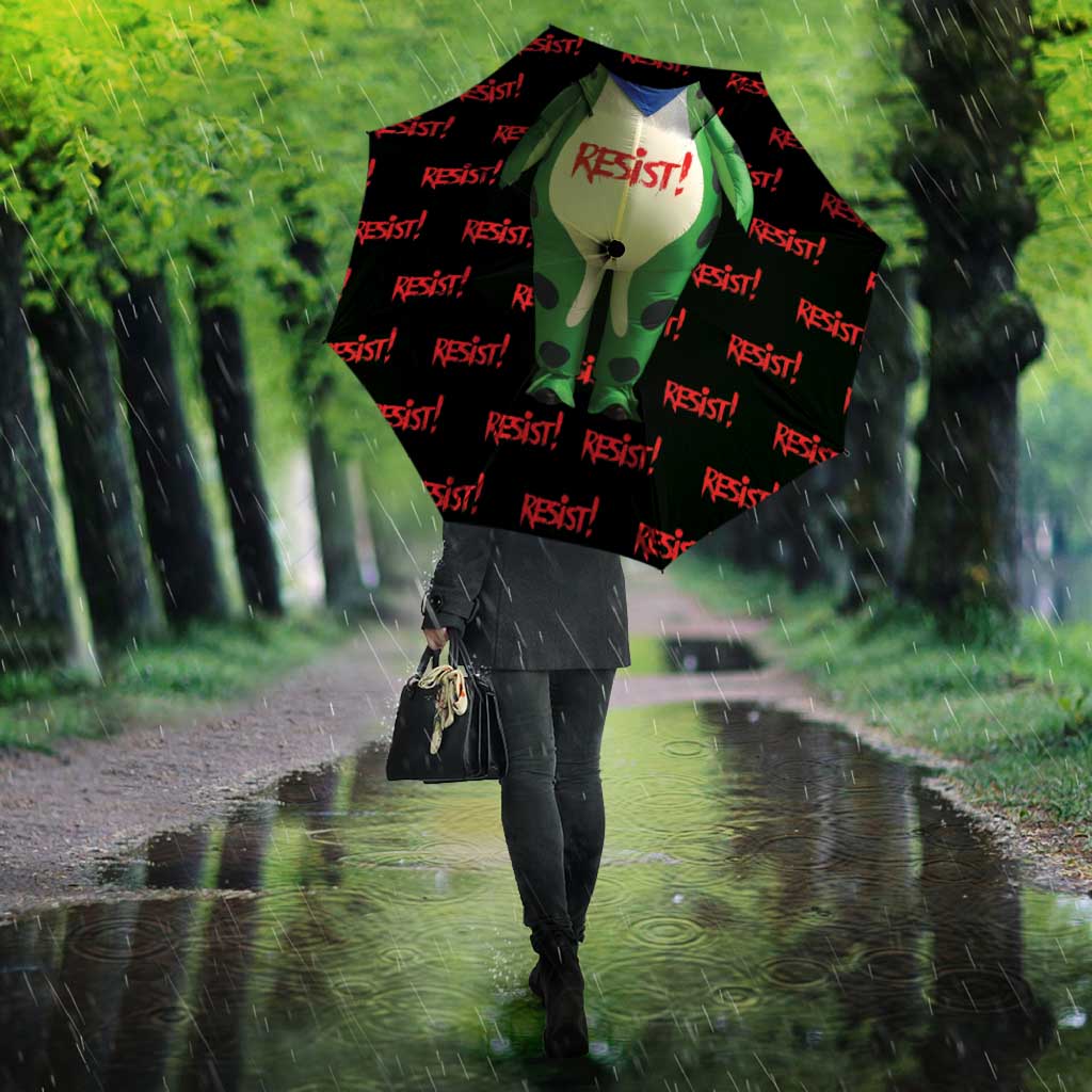 Resist Portland Frog Umbrella Funny Political Costume - Wonder Print Shop