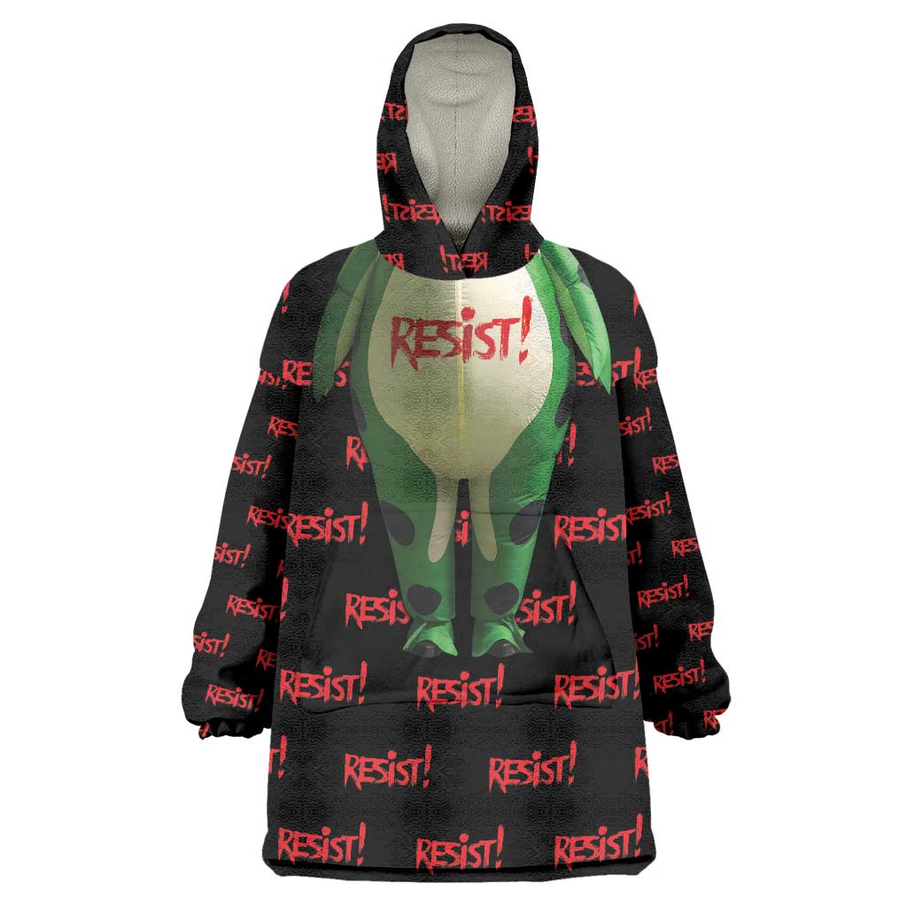 Resist Portland Frog Wearable Blanket Hoodie Funny Political Costume - Wonder Print Shop