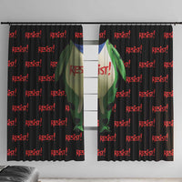 Resist Portland Frog Window Curtain Funny Political Costume - Wonder Print Shop