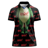 Resist Portland Frog Women Polo Shirt Funny Political Costume - Wonder Print Shop