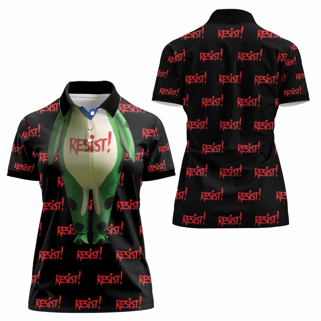 Resist Portland Frog Women Polo Shirt Funny Political Costume - Wonder Print Shop