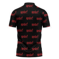 Resist Portland Frog Zipper Polo Shirt Funny Political Costume - Wonder Print Shop