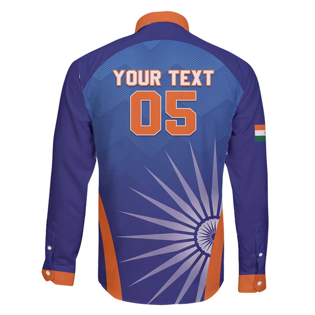 Custom India Cricket Family Matching Puletasi and Hawaiian Shirt Go Champions Men In Blue LT05 - Wonder Print Shop