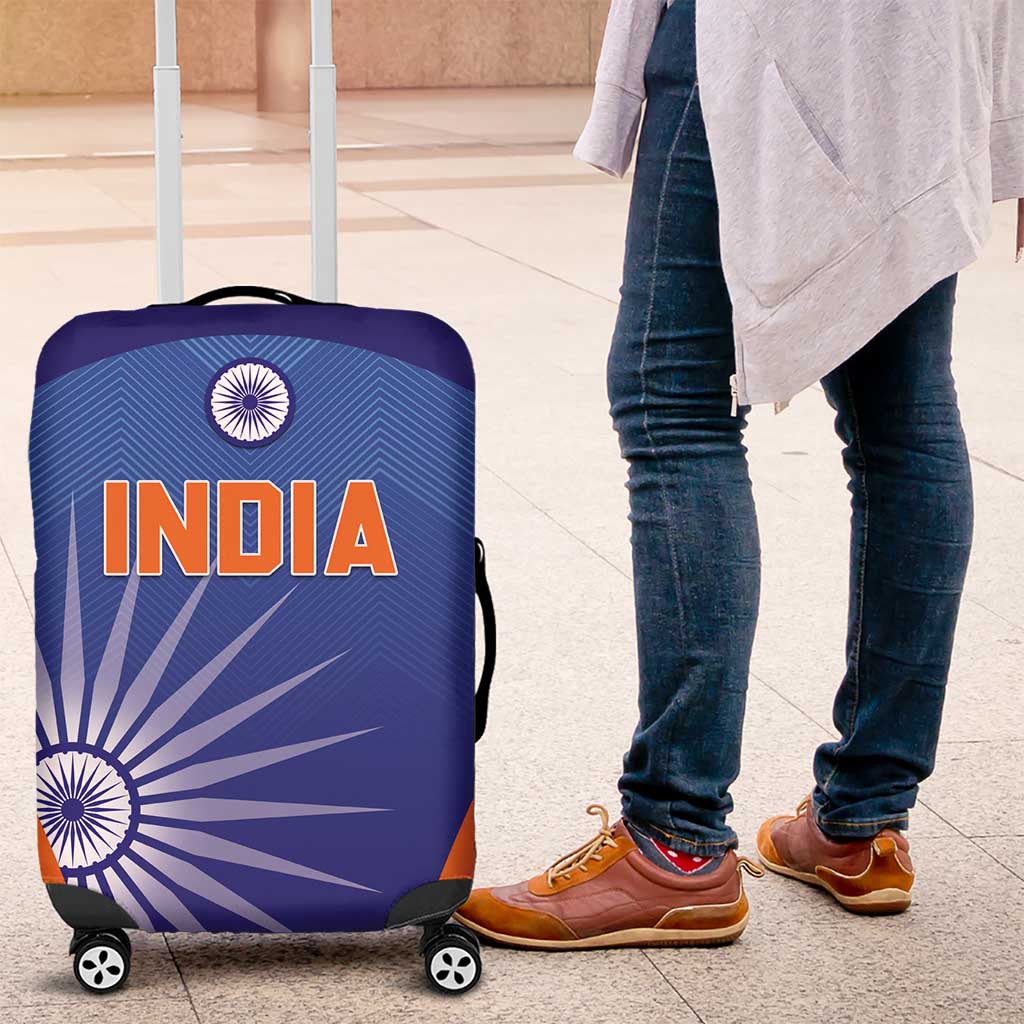 India Cricket Luggage Cover Go Champions Men In Blue LT05 - Wonder Print Shop