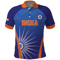 Custom India Cricket Polo Shirt Go Champions Men In Blue LT05 - Wonder Print Shop