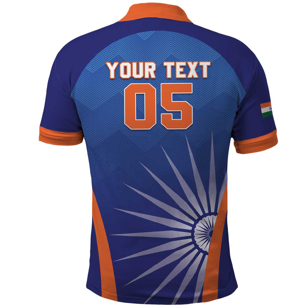 Custom India Cricket Polo Shirt Go Champions Men In Blue LT05 - Wonder Print Shop