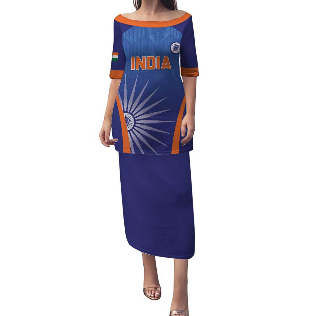 Custom India Cricket Puletasi Go Champions Men In Blue LT05 - Wonder Print Shop