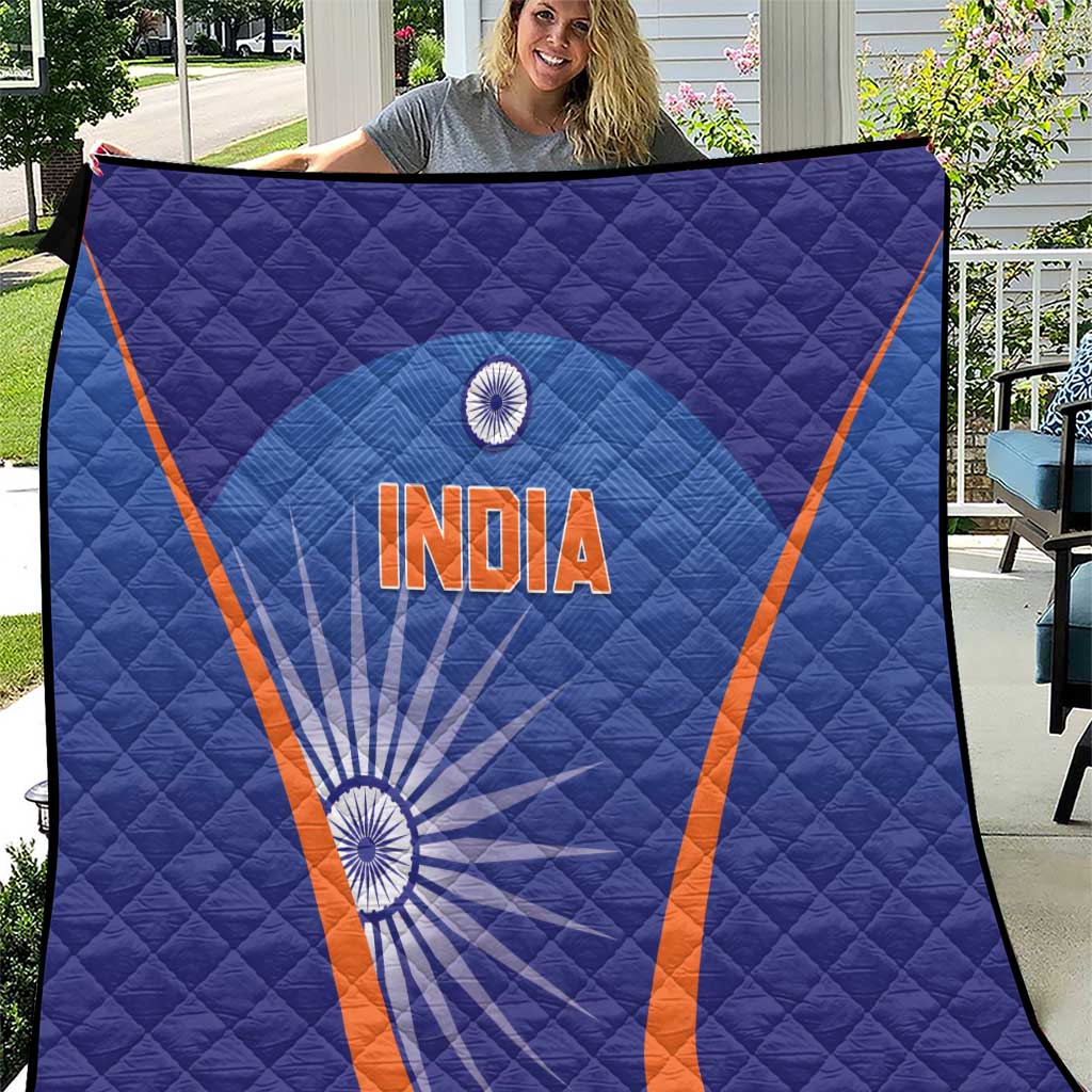 India Cricket Quilt Go Champions Men In Blue LT05 - Wonder Print Shop