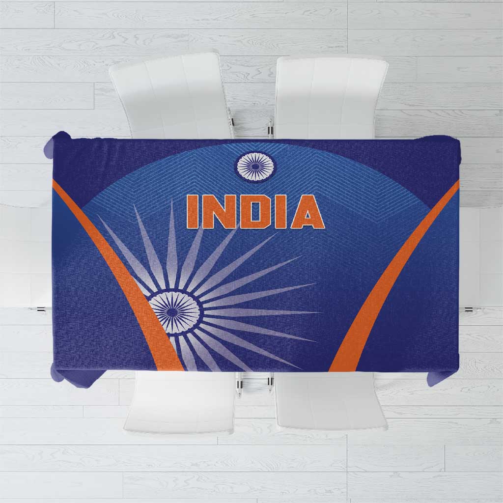 India Cricket Tablecloth Go Champions Men In Blue LT05 - Wonder Print Shop