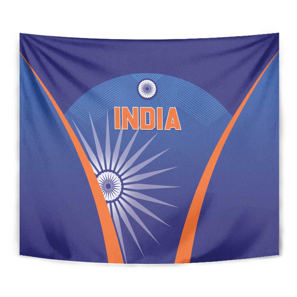 India Cricket Tapestry Go Champions Men In Blue LT05 - Wonder Print Shop
