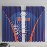 India Cricket Window Curtain Go Champions Men In Blue LT05 - Wonder Print Shop