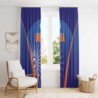 India Cricket Window Curtain Go Champions Men In Blue LT05 - Wonder Print Shop
