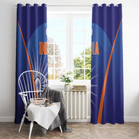 India Cricket Window Curtain Go Champions Men In Blue LT05 - Wonder Print Shop