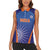 Custom India Cricket Women Sleeveless Polo Shirt Go Champions Men In Blue LT05 - Wonder Print Shop