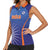 Custom India Cricket Women Sleeveless Polo Shirt Go Champions Men In Blue LT05 - Wonder Print Shop