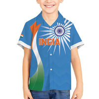 Custom India Cricket Family Matching Long Sleeve Bodycon Dress and Hawaiian Shirt Sporty Style LT05 - Wonder Print Shop