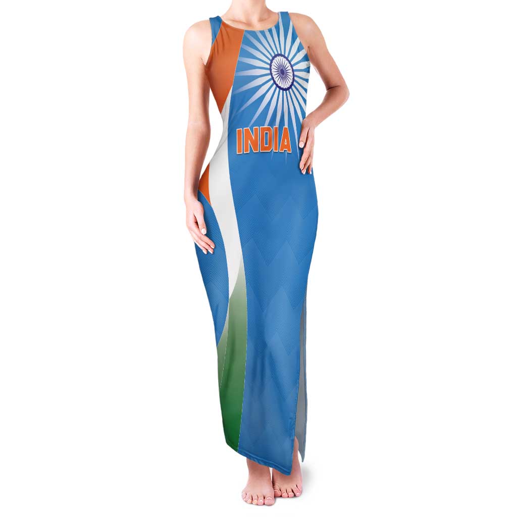 Custom India Cricket Family Matching Tank Maxi Dress and Hawaiian Shirt Sporty Style LT05 - Wonder Print Shop