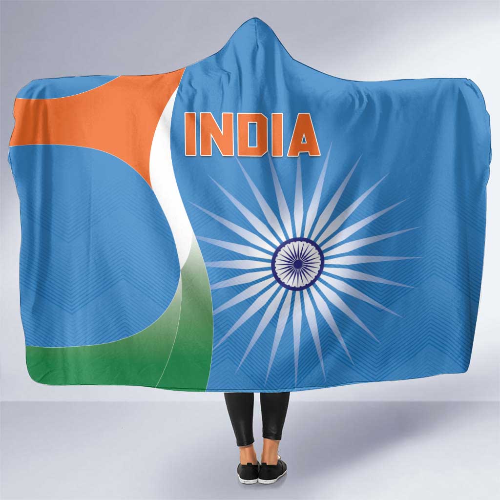 India Cricket Hooded Blanket Sporty Style