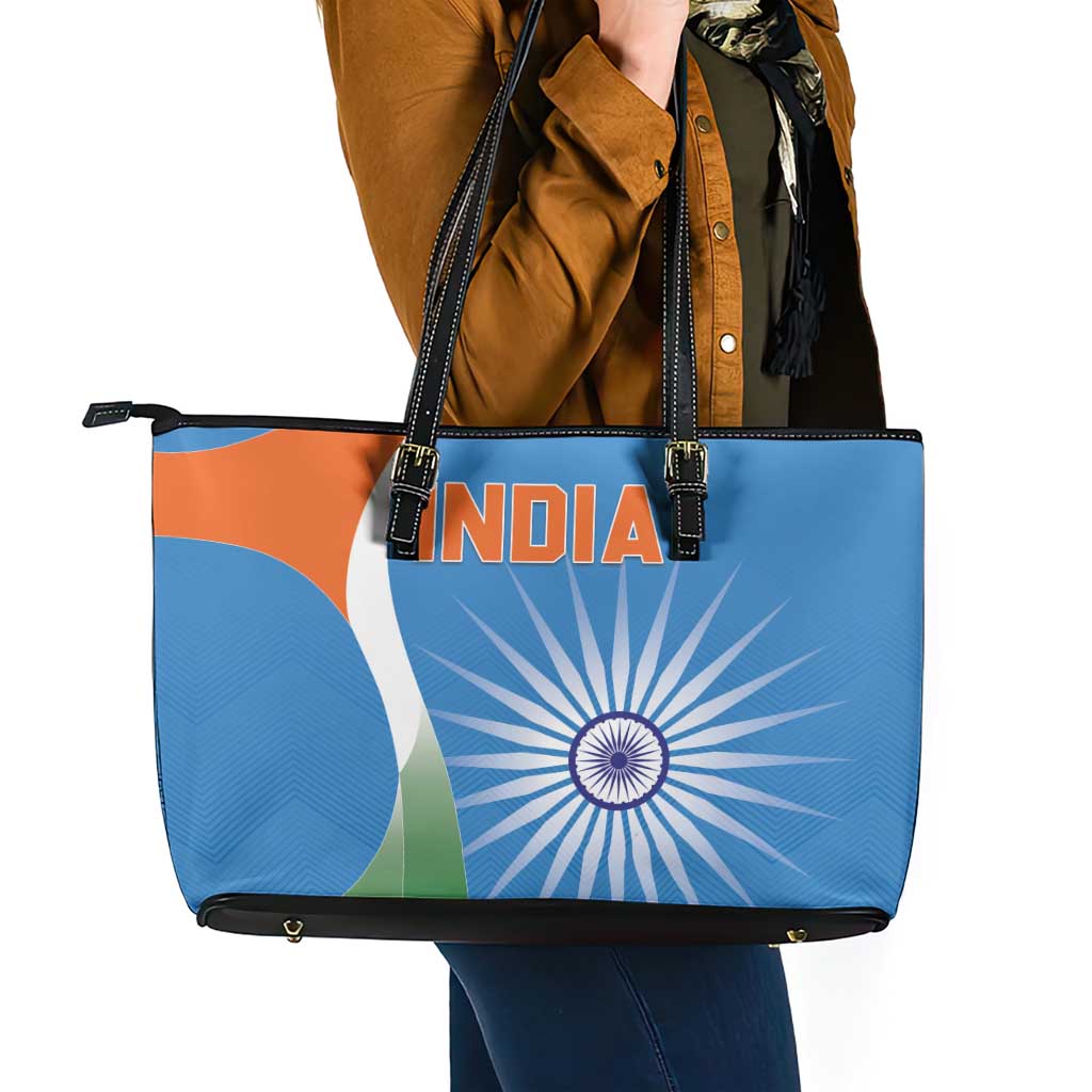 India Cricket Leather Tote Bag Sporty Style LT05 - Wonder Print Shop