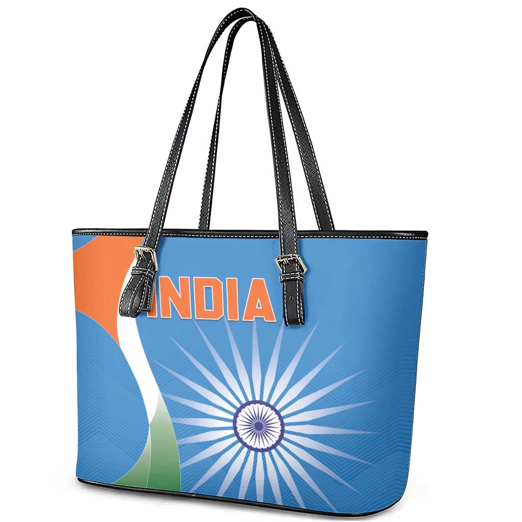 India Cricket Leather Tote Bag Sporty Style LT05 - Wonder Print Shop