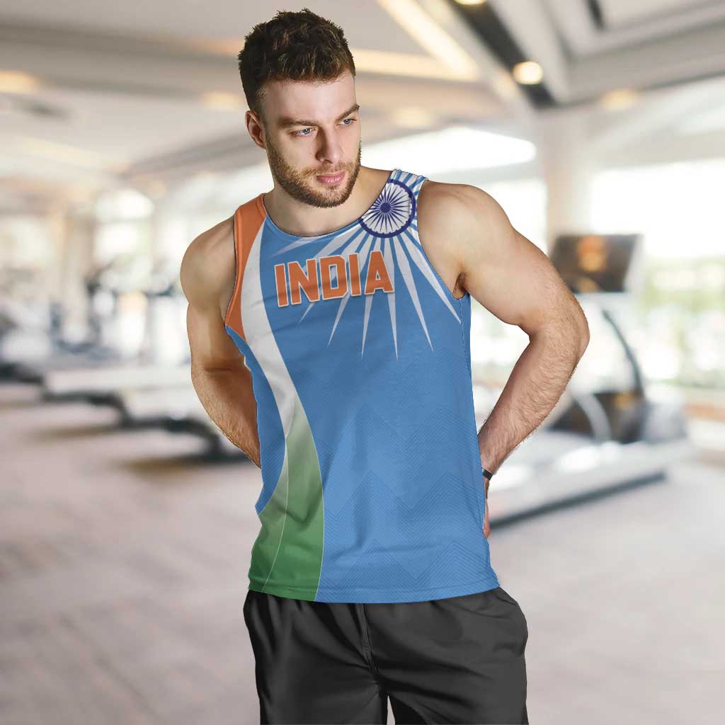 Custom India Cricket Men Tank Top Sporty Style LT05 - Wonder Print Shop
