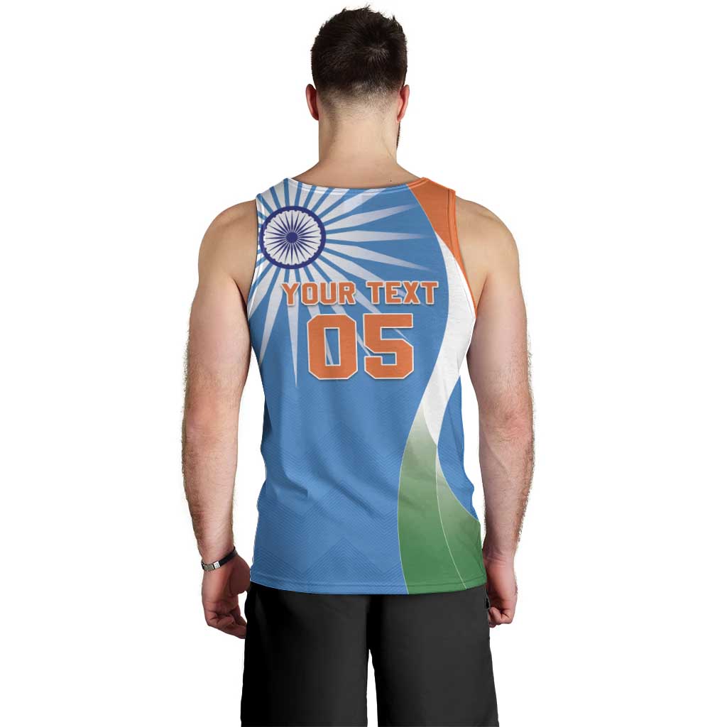 Custom India Cricket Men Tank Top Sporty Style LT05 - Wonder Print Shop