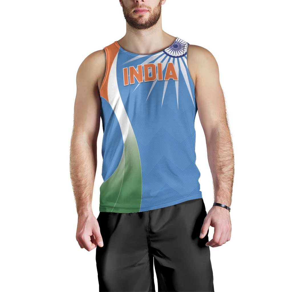 Custom India Cricket Men Tank Top Sporty Style LT05 - Wonder Print Shop