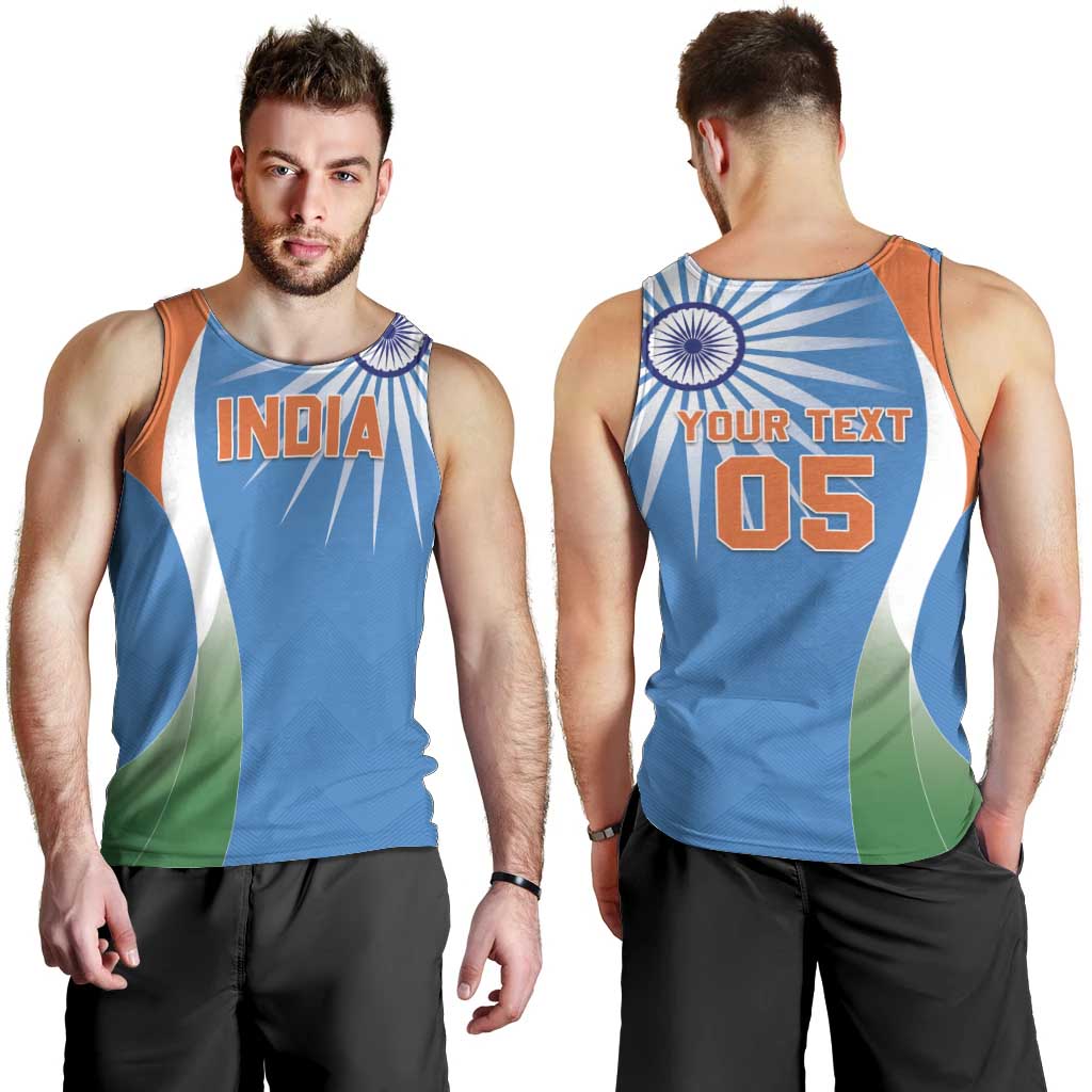 Custom India Cricket Men Tank Top Sporty Style LT05 - Wonder Print Shop