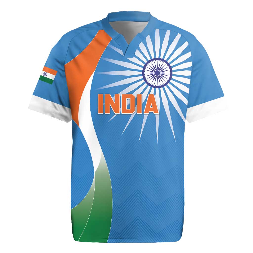 Custom India Cricket Rugby Jersey Sporty Style LT05 - Wonder Print Shop