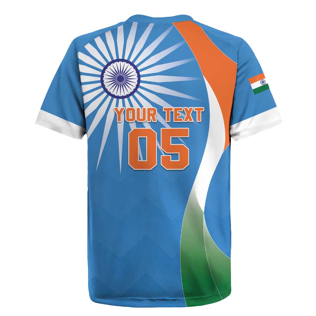 Custom India Cricket Rugby Jersey Sporty Style LT05 - Wonder Print Shop
