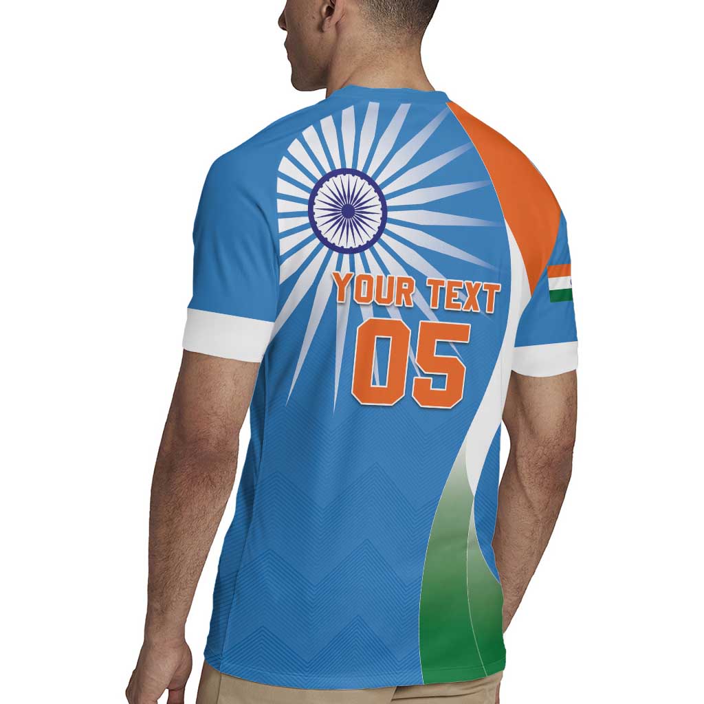 Custom India Cricket Rugby Jersey Sporty Style LT05 - Wonder Print Shop