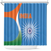 India Cricket Shower Curtain Sporty Style